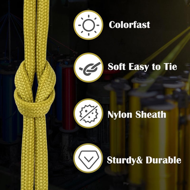 MONOBIN Paracord Rope 100FT for Making Paracord Projects, 4mm 7 Strand Parachute Cord for Lanyard, Survival Bracelets, Clothsline,Hiking - Image 2